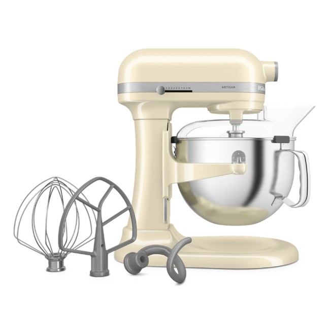 Миксер с повдигаща се купа, 5,6 л, Artisan, модел 60, Almond Cream - KitchenAid