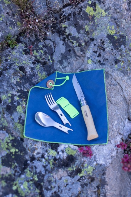 Комплект за пикник от 4 части, неръждаема стомана, "Picnic Plus" - Opinel