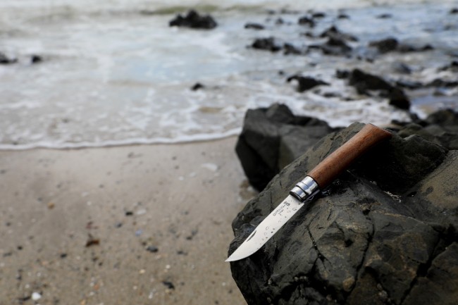 N°08 джобно ножче, неръждаема стомана, 8,5 см, "Tradition Luxe", орех - Opinel