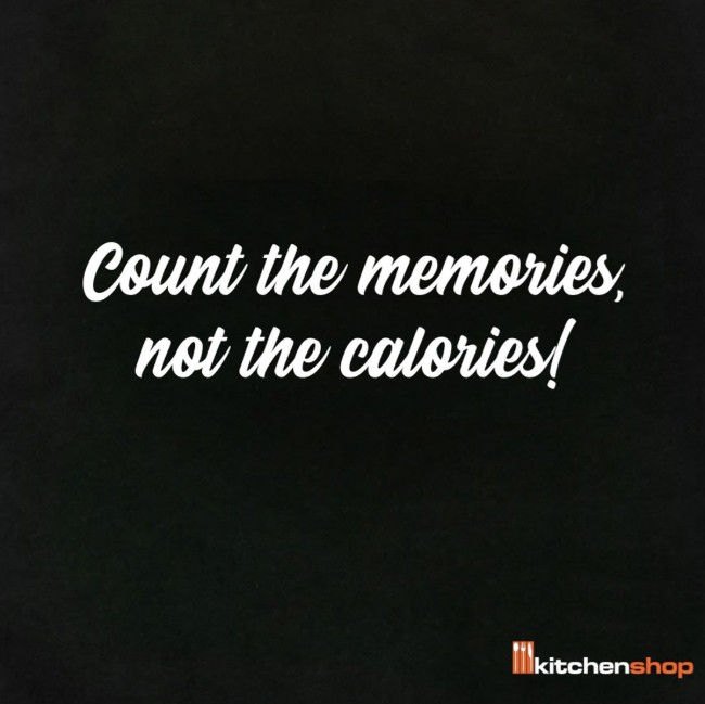 Пазарска чанта "Count the memories, not calories"
