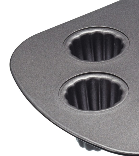 Тава за печене на мъфини/канели от Бордо, 32,5 х 22 см, стомана - от MasterClass