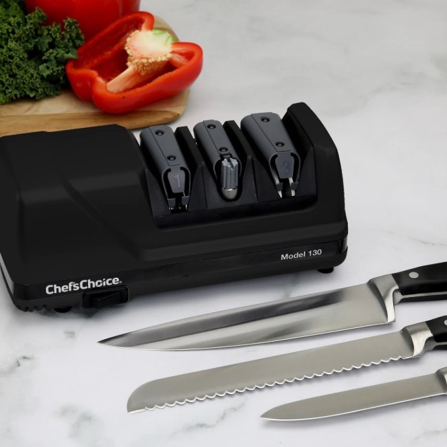 Електрическа точилка за ножове, EdgeSelect® Diamond Hone® Model 130, черна - Chef's Choice