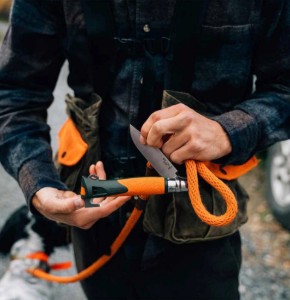 Джобен нож N°12, с екстрактор за кърлежи, "Explore", Orange - Opinel