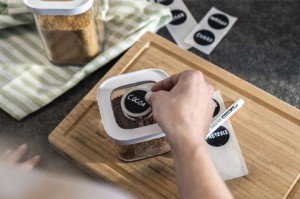 Комплект от 11 силиконови етикета с тебеширен маркер, "Cube" - Zwilling