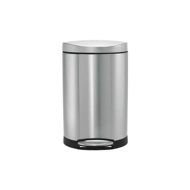 Кошче за боклук с педал, полукръгло, 10л, неръждаема стомана - simplehuman