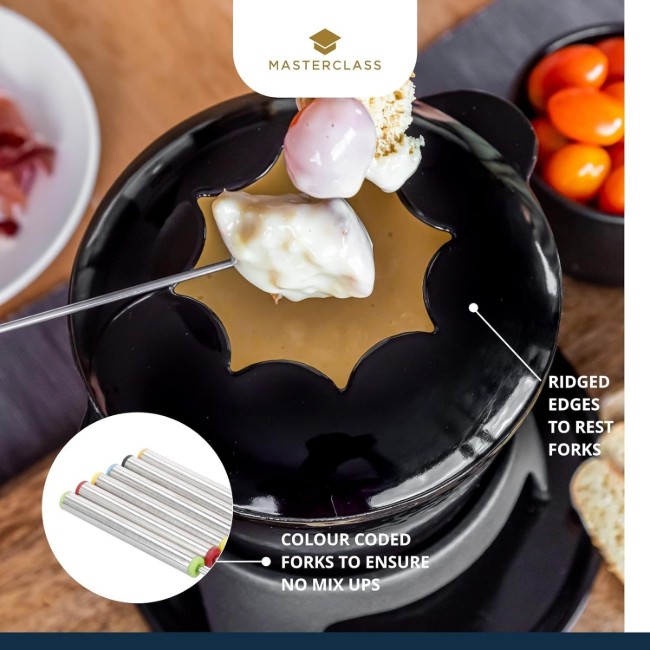 Комплект фондю от 8 части, изработен от емайлиран чугун - от Kitchen Craft