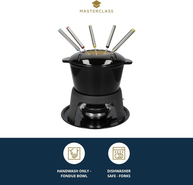 Комплект фондю от 8 части, изработен от емайлиран чугун, "MasterClass" - от Kitchen Craft