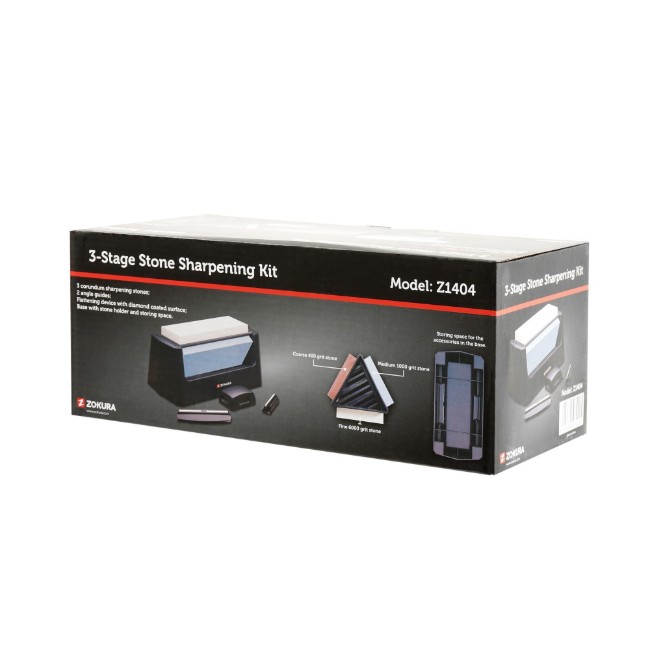 3-степенен комплект за заточване на ножове - Zokura