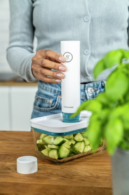 Вакуумен контейнер за съхранение на храни, изработен от стъкло, 900 мл, "FRESH & SAVE" La Mer - Zwilling
