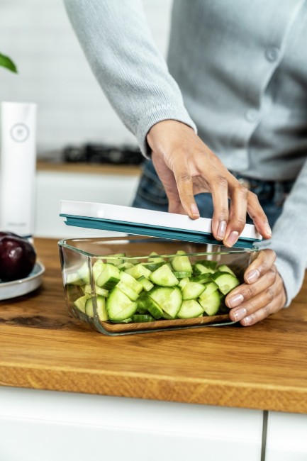 Вакуумен контейнер за съхранение на храни, изработен от стъкло, 900 мл, "FRESH & SAVE" La Mer - Zwilling