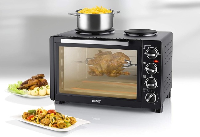 Електрическа фурна с 2 котлона, "All in One", 30L, 1500W - Unold
