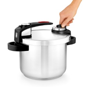 Комплект тенджери под налягане, неръждаема стомана, 4 L + 7 L, "Tekna" - BRA