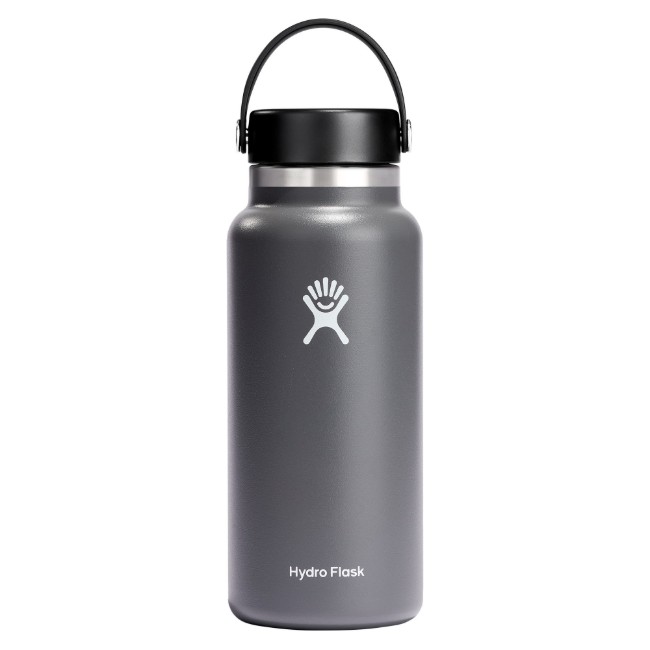 Термоизолираща бутилка, неръждаема стомана, 950 мл, "Wide Mouth", Stone - Hydro Flask