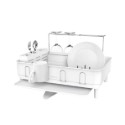 Steel Frame Kitchen Dish Drying Rack with Swivel Spout Drain — photo 2