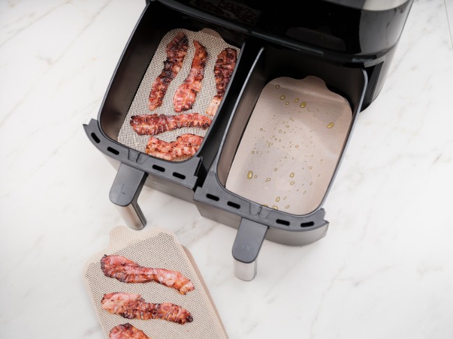Комплект от 4 незалепващи защитни листа за двоен фритюрник Airfryer, фибростъкло - NoStik