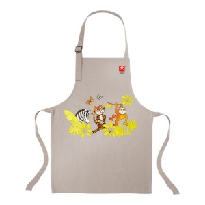 Детска кухненска престилка, памук, 60 × 45 см, Сива - Zwilling