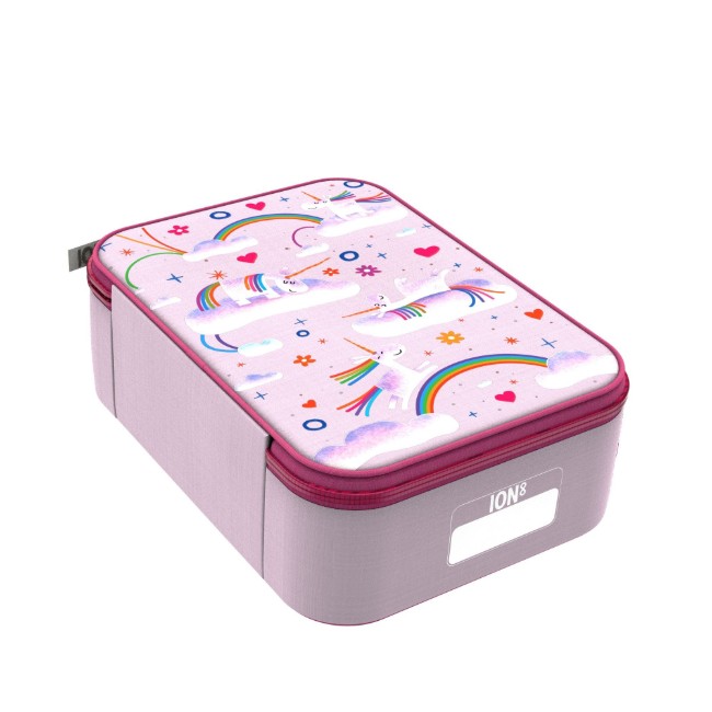 Термоизолираща чанта за обяд, 26,5 × 19,5 см, Unicorn Rainbows - Ion8