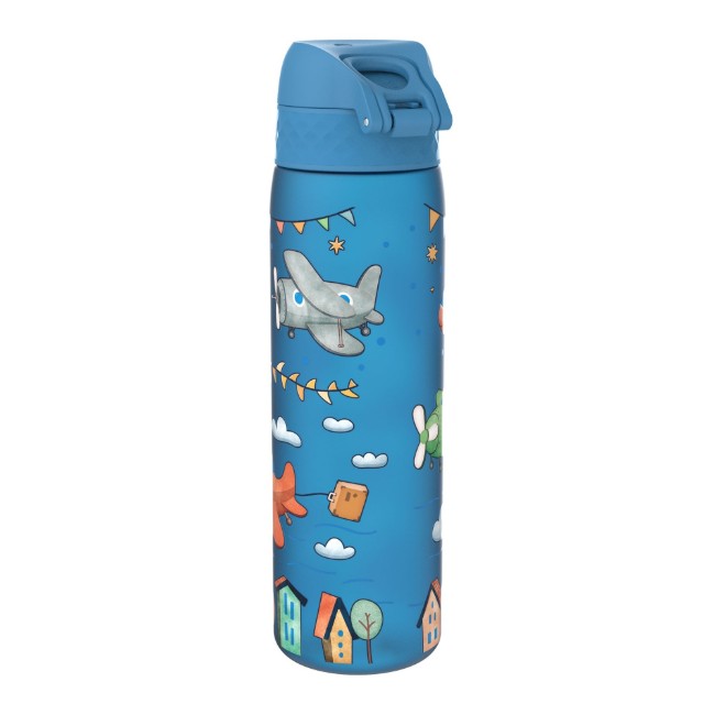 Детска бутилка за вода "Slim", recyclon™, 500 ml, Airplanes - Ion8