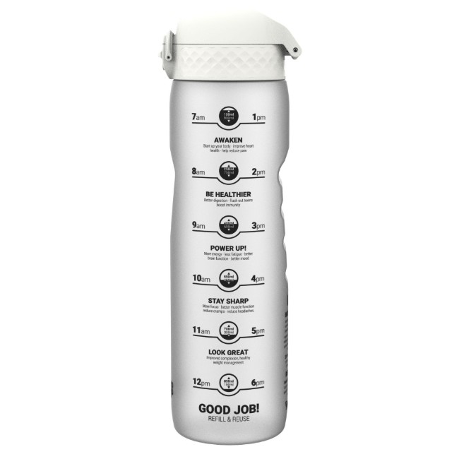 Бутилка за вода "Times To Drink", recyclon™, 1L, Ice - Ion8