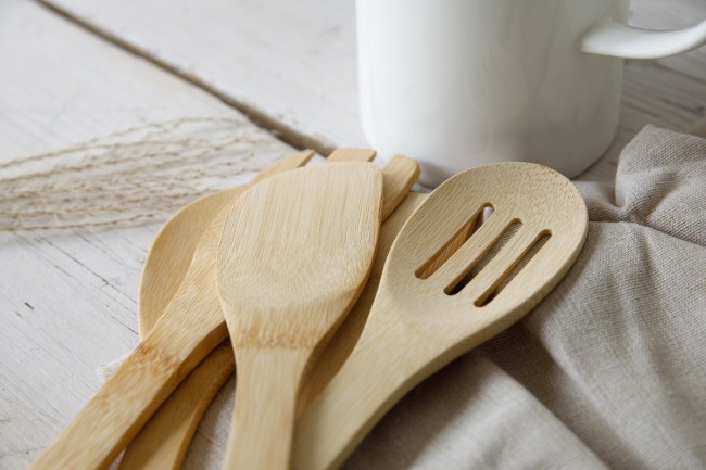 Комплект прибори от 5 части, 36 см, бамбук, "Natural Elements" - Kitchen Craft