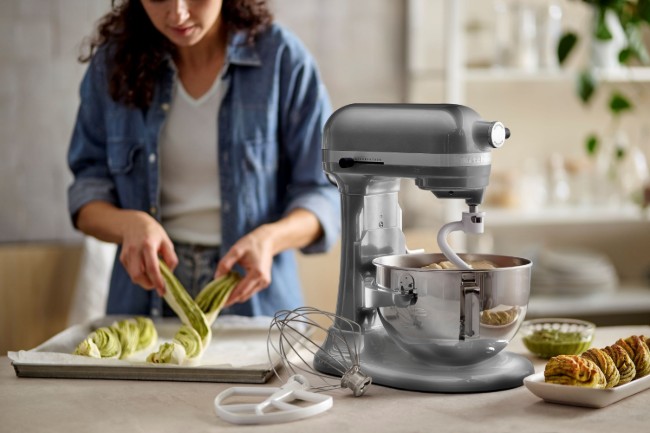 Миксер с купа 5.2L, модел HEAVY DUTY, Contour Silver - KitchenAid