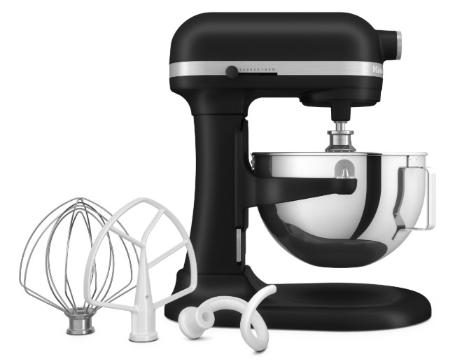Миксер с купа 5.2L, модел HEAVY DUTY,  Matte Black - KitchenAid