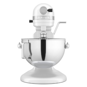 Миксер с купа 5,2 л, модел HEAVY DUTY, бял - KitchenAid