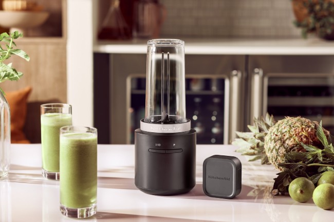 GO Безжичен преносим блендер, с батерия, 0,47 л, черен мат - KitchenAid
