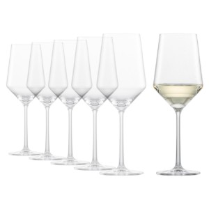 Комплект чаши за бяло вино от 6 части, кристално стъкло, 408 мл, 'Pure' - Schott Zwiesel