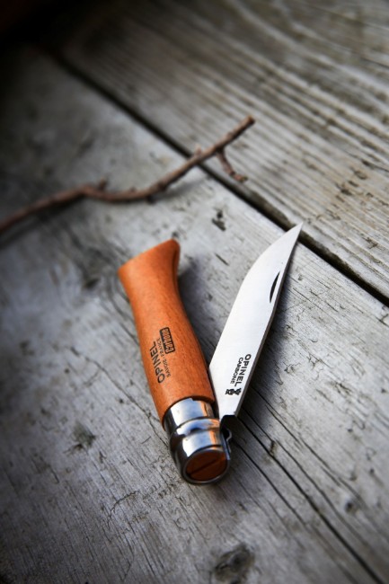 N°09 джобно ножче, въглеродна стомана, 9см, "Carbone" - Opinel