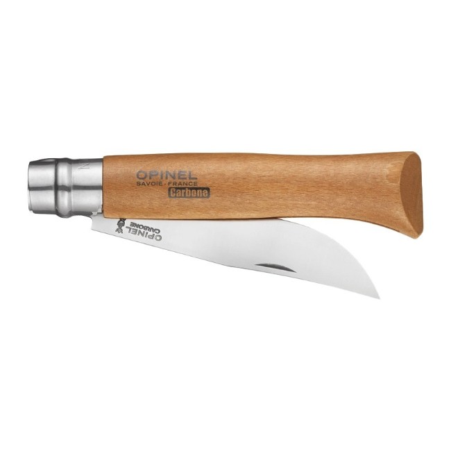 N°12 джобно ножче, въглеродна стомана, 12см, "Carbone" - Opinel