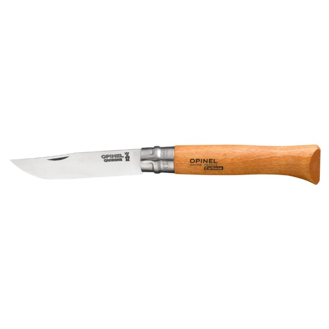 N°12 джобно ножче, въглеродна стомана, 12см, "Carbone" - Opinel