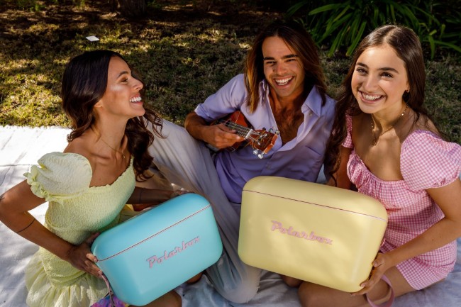 Хладилна кутия, 12 L, "Pop", Sky Blue - Baby Rose - Polarbox