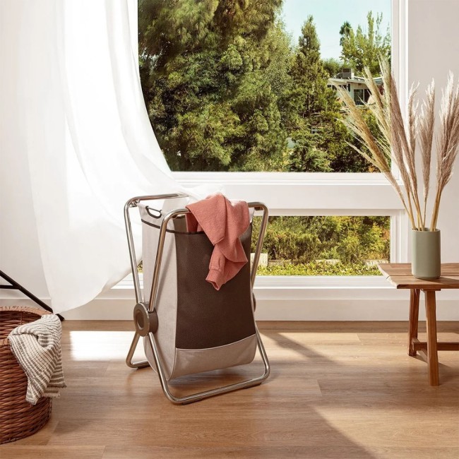 Кош за пране, стоманена рамка, 50.8 х 42 х 75.4 см - simplehuman