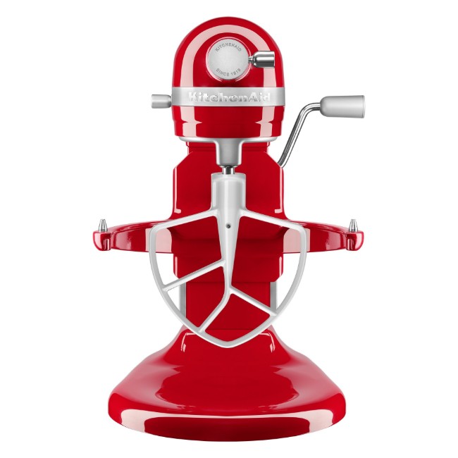 Плоска бъркалка за смесители за повдигане на купата, метална, бяла - KitchenAid