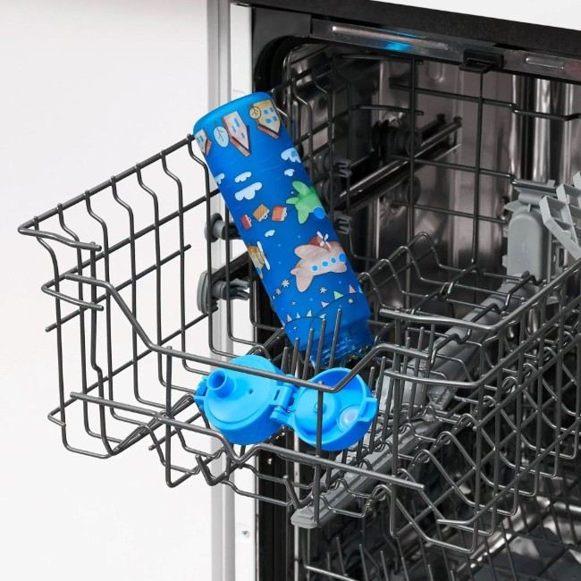 Детска бутилка за вода "Slim", recyclon™, 500 ml, Airplanes - Ion8