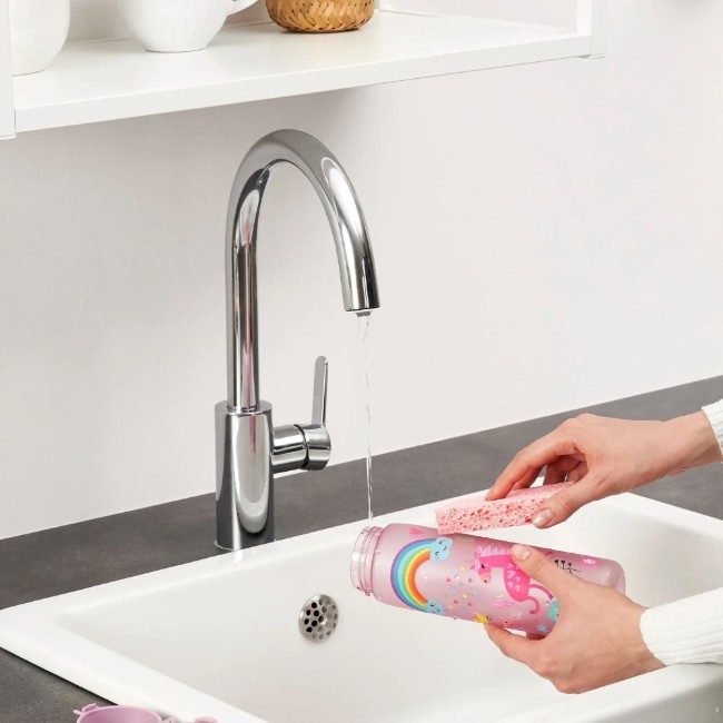 Детска бутилка за вода "Slim", recyclon™, 500 ml, Unicorns - Ion8