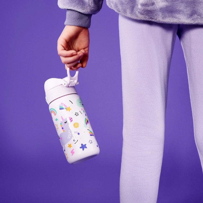 Детска бутилка за вода, неръждаема стомана, 320 мл, Unicorns - Ion8