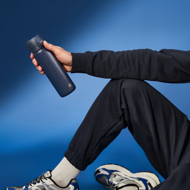 Бутилка за вода "Slim", неръждаема стомана, 500 ml, Ash Navy - Ion8