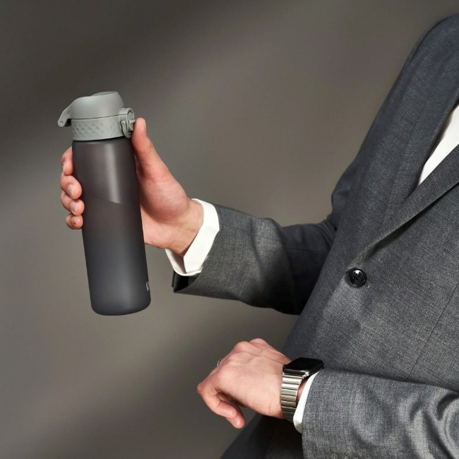 Бутилка за вода "Slim", recyclon™, 500 ml, сива - Ion8