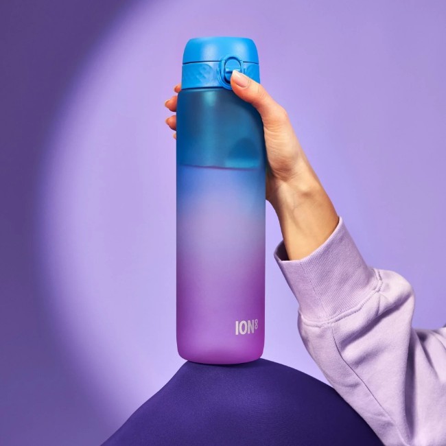 Бутилка за вода "Times To Drink", recyclon™, 1L, Blue&Pink - Ion8