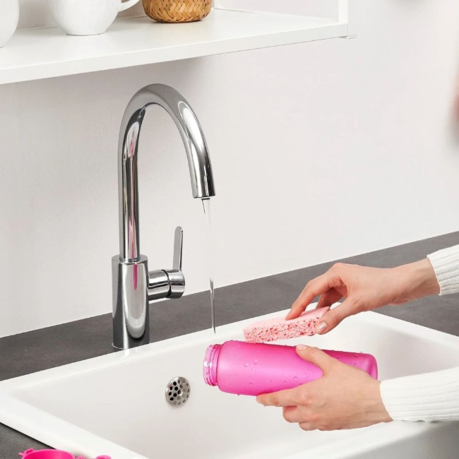 Бутилка за вода "Slim", recyclon™, 500 ml, розова - Ion8