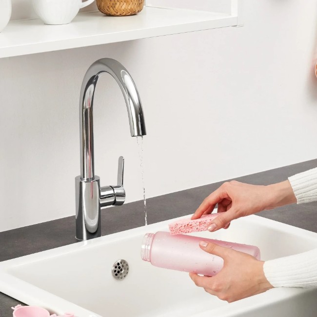 Бутилка за вода "Slim", recyclon™, 500 ml Rose Quartz - Ion8