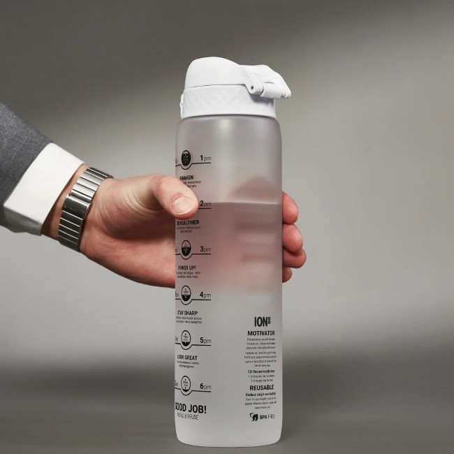 Бутилка за вода "Times To Drink", recyclon™, 1L, Ice - Ion8