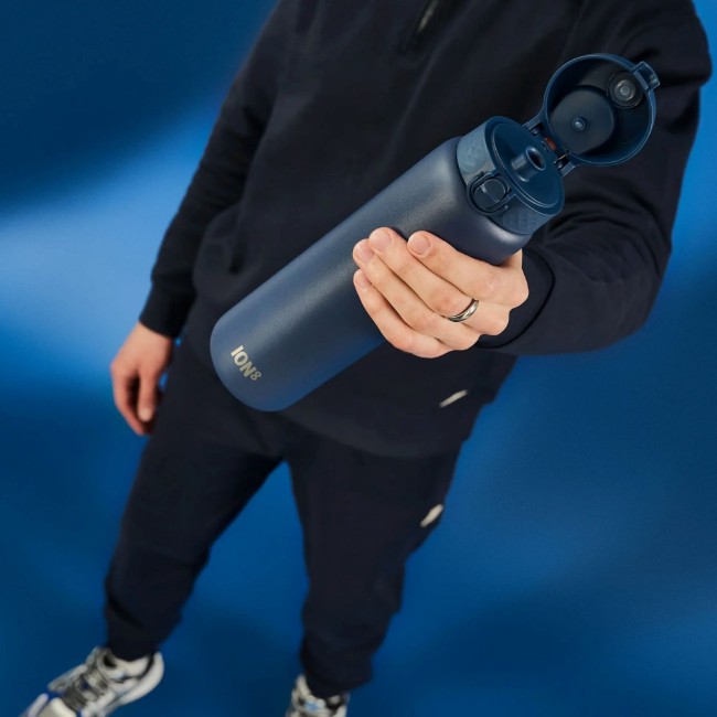 Бутилка за вода, неръждаема стомана, 920 ml Ash Navy - Ion8