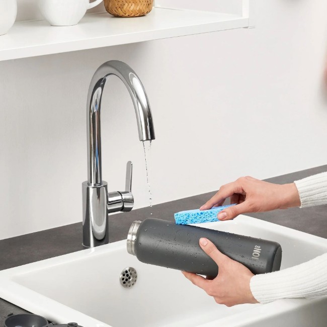 Бутилка за вода, неръждаема стомана, 920 ml, сива - Ion8