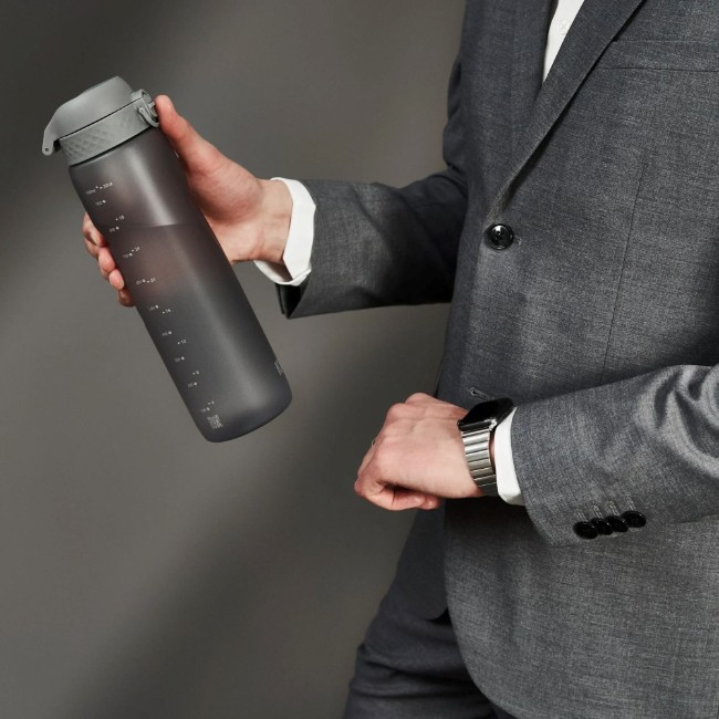 Бутилка за вода, recyclon™, 1 L, сива - Ion8