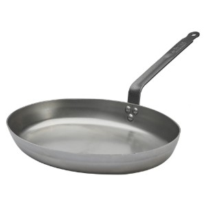 Овален тиган за риба, 36 х 26 см, "CARBONE PLUS" - "de Buyer"