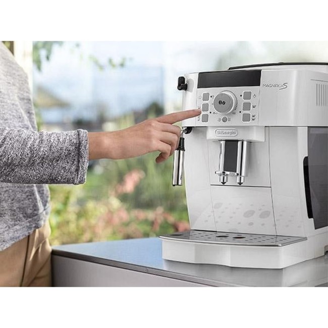 Автоматична машина за еспресо, 1450W, "Magnifica S", бяла - DeLonghi