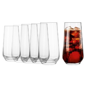Комплект от 6 чаши SPLENDOUR "long drinks", изработени от стъкло, 490 мл - Krosno